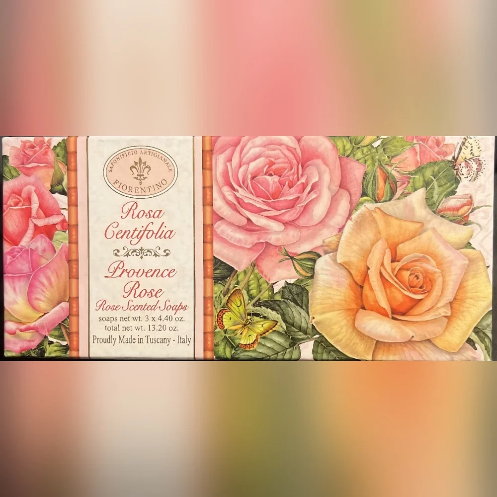 Saponificio Artigianale Fiorentino Provence Rose Gift Soap Set